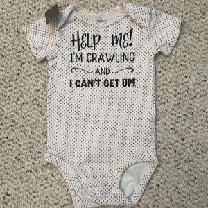 Hand designed onesie 12m